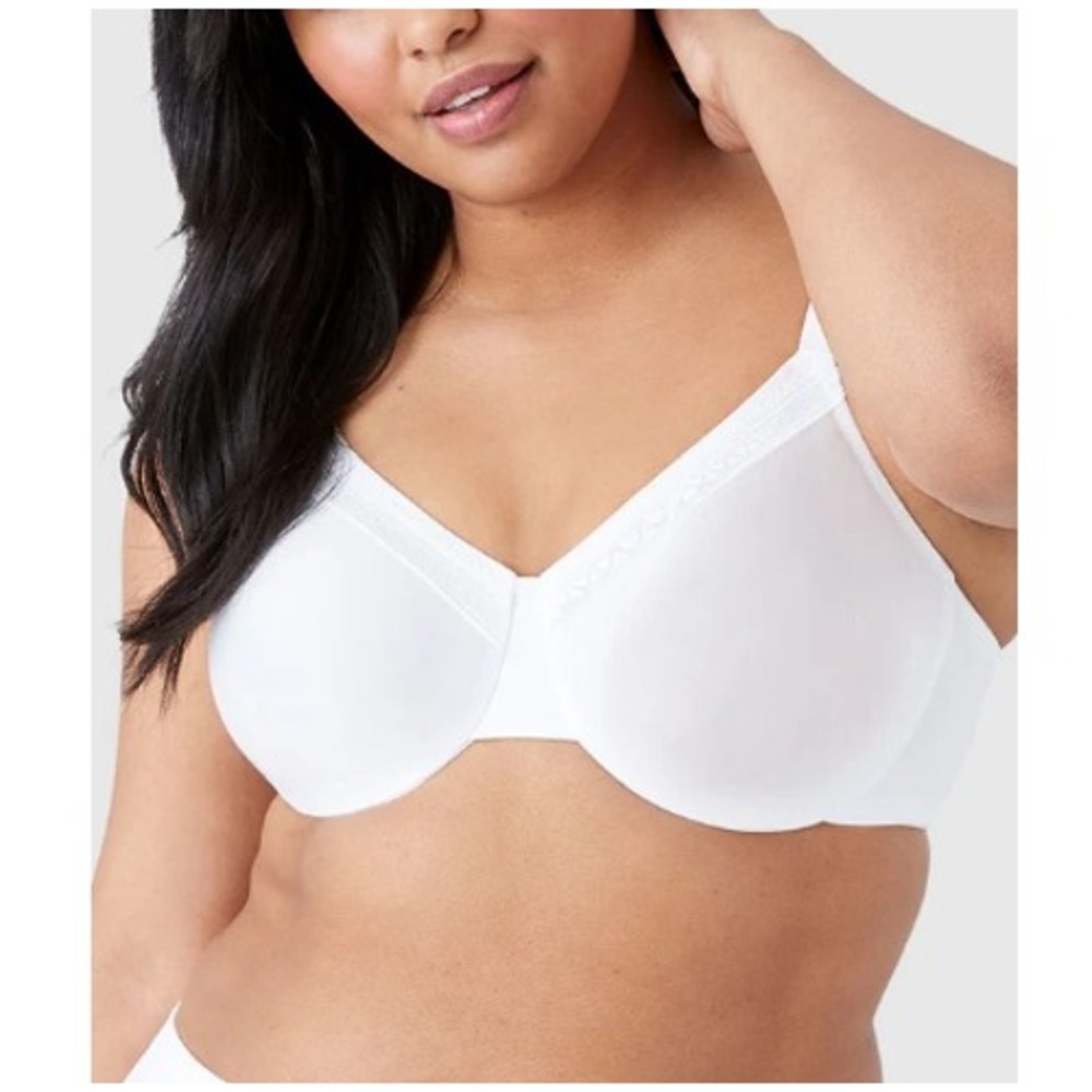 Wacoal Women's White Perfect Primer Full Figure Underwire Bra Size 46D NWT